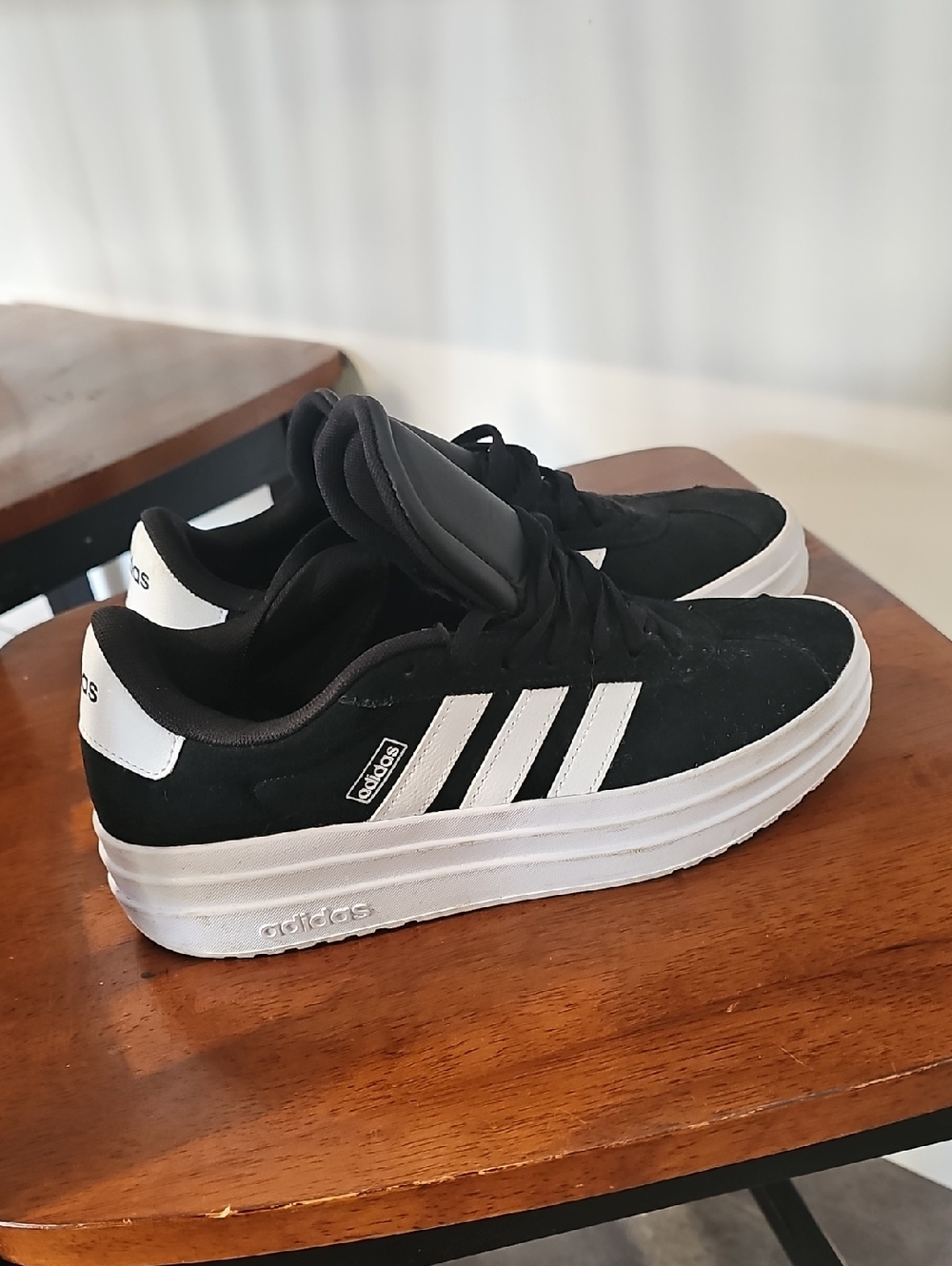 Adidas VL Court Platform Sneakers Girls Size 7, Womans 8.5